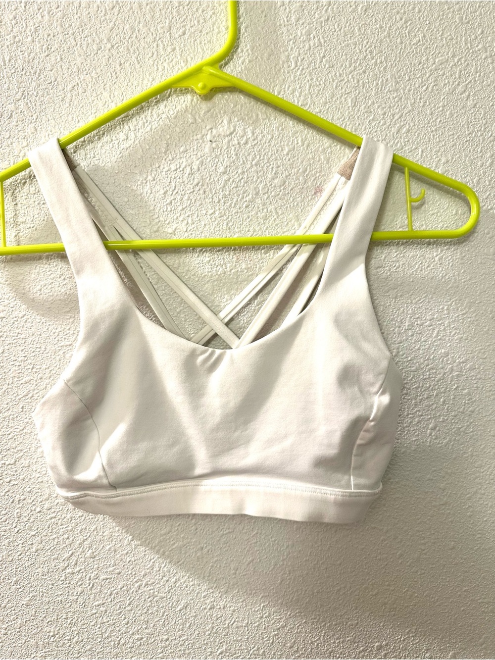 lululemon athletica White Strappy Sports Bra Top